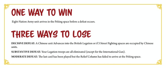 victory and loss conditions
