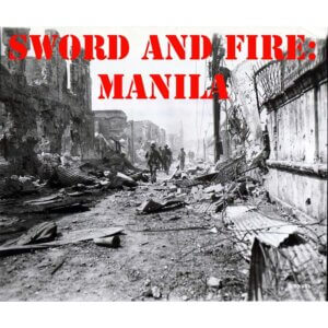 sword fire manila ww2 wwii ww luzon Philippines 