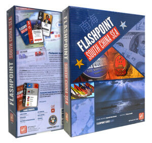 front and back covers of the game box for Flashpoint: South China Sea