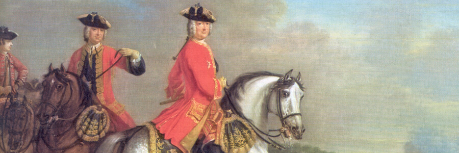 painting of George II on a horse