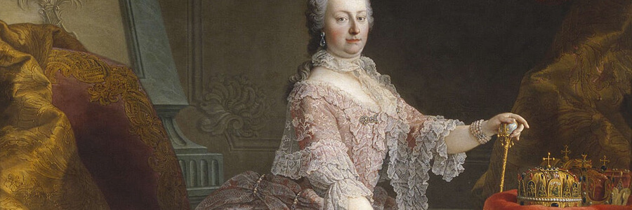 Maria Theresia with scepter and crowns